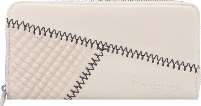Desigual Portemonnee Mone Grisom Fiona Long Wallet White Crème