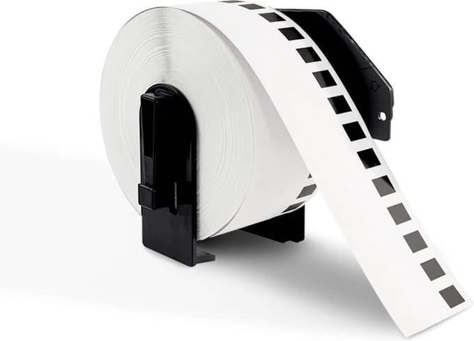 Brother DK-22225 compatibele labelrollen 38 mm x 30,48 mm