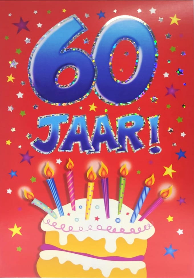Verjaardagskaart - That funny age - 60 jaar - Met Envelop - Per Stuk