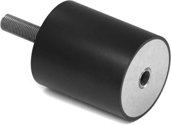 Rubbermagazijn - Trillingsdemper - Type B - 25x30mm - M6 - Set 10 stuks