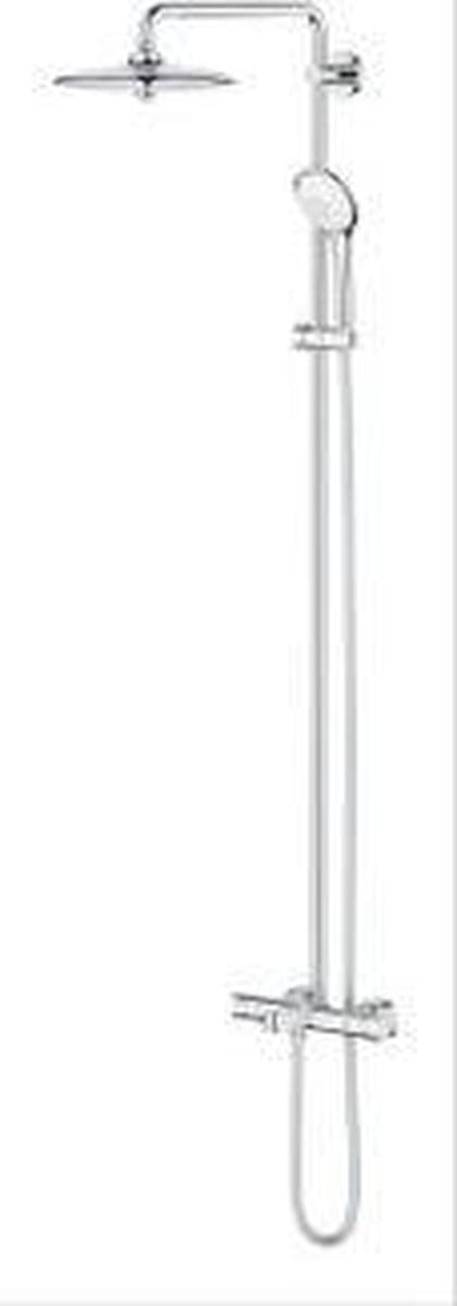 GROHE Euphoria Regendoucheset Opbouw - badkraan - hoofddouche 26cm - massage handdouche rond - chroom