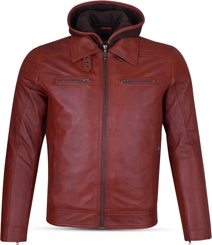 Urban 5884® Justin Heren Jack – 100% Lamsleer – Brandy – Stoer Biker Model – MaatS