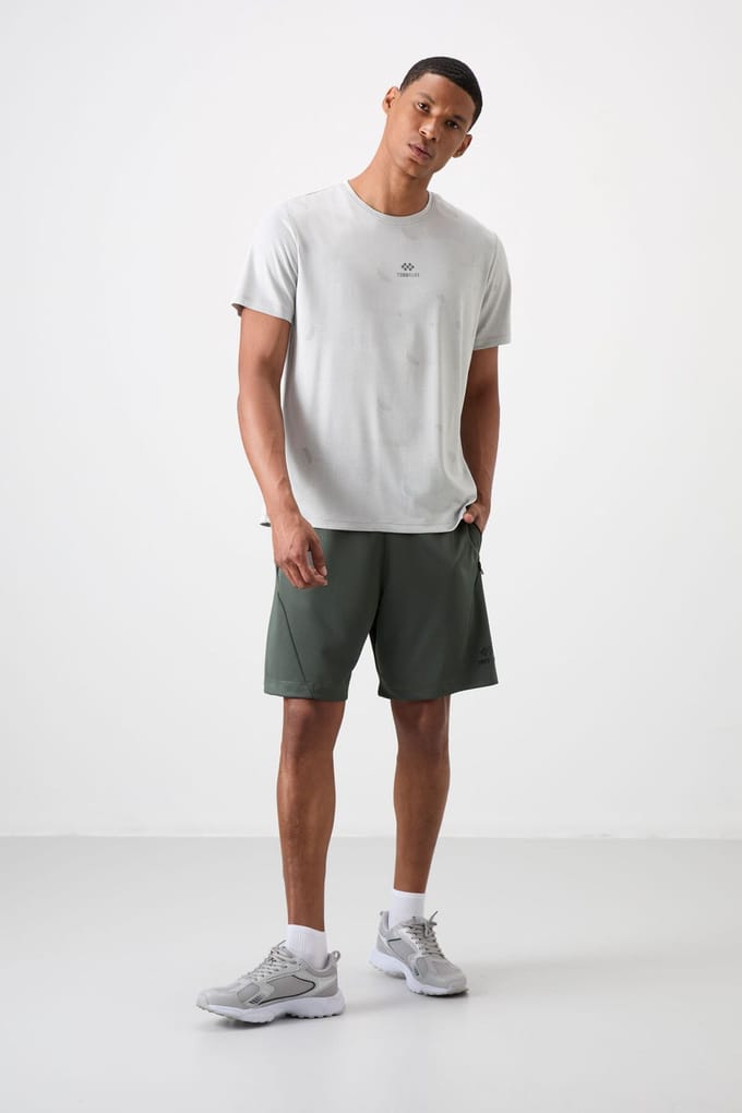 Heren Polyester Gebreide Sweatershorts