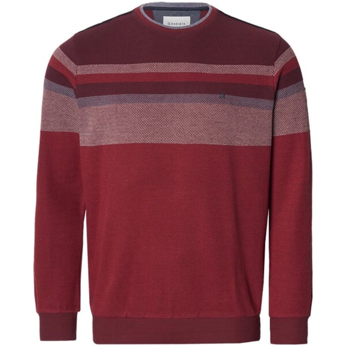 Babista herren Sweatshirt - 48/50 - donkerrood - Plus Size