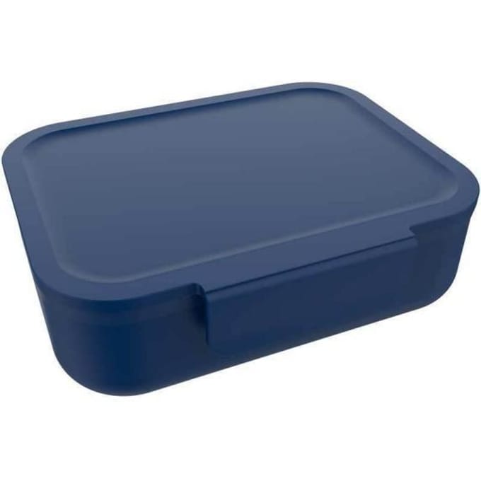 Euromic LUNCH BUDDIES Navy Blue lunch box w/clip&divider