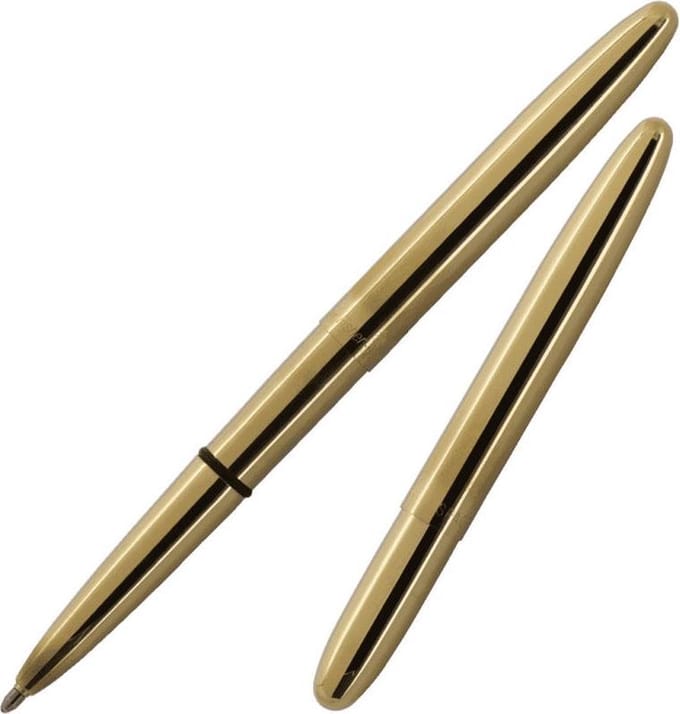Bullet Space Pen, Antimicrobieel Onbewerkt Messing (#400RAW)