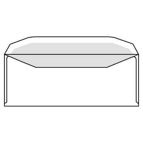 Envelop iezzy c5/6 114x229mm venster rechts gegomd Wit 500 stuks
