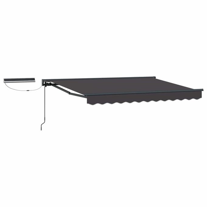 vidaXL - Elektrisch - Uitschuifbare - Zonneluifel - 3,5 - x - 2,5 - m