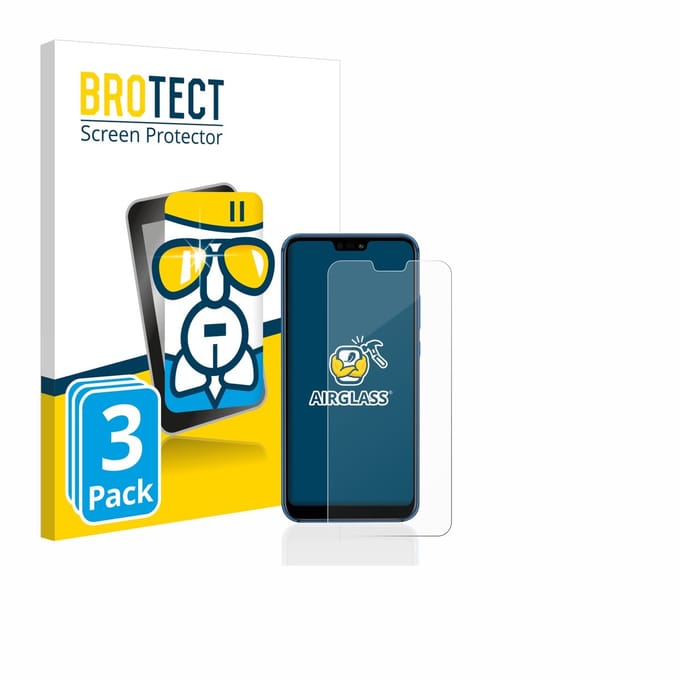 Screenprotector 3 Stuks voor Huawei P20 lite 2018 Beschermglas transparant