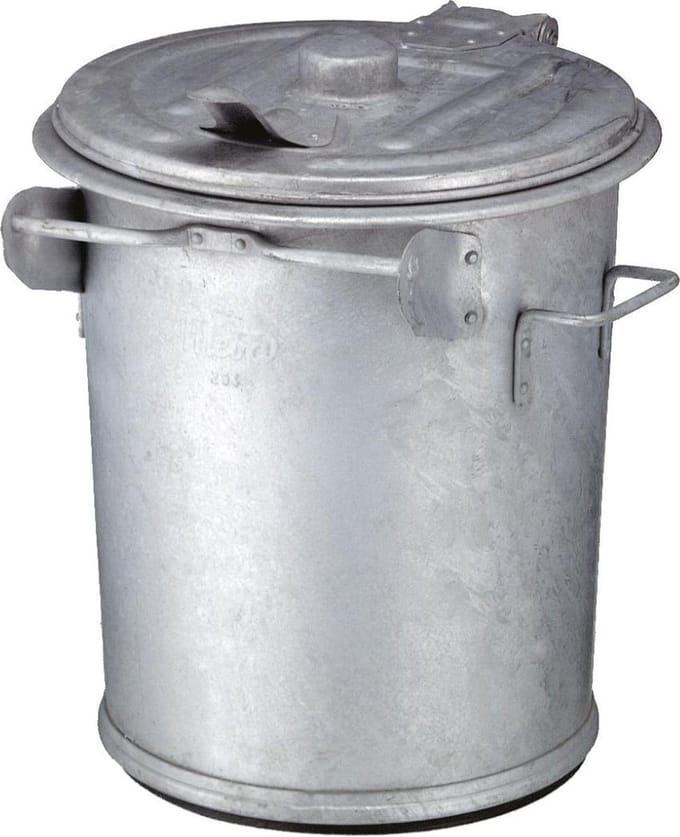 Stalen afvalemmer 70 liter