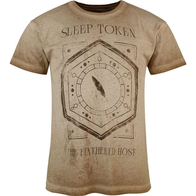 Sleep Token T-shirt - Feathered Host - S tot 4XL - voor Mannen - beige