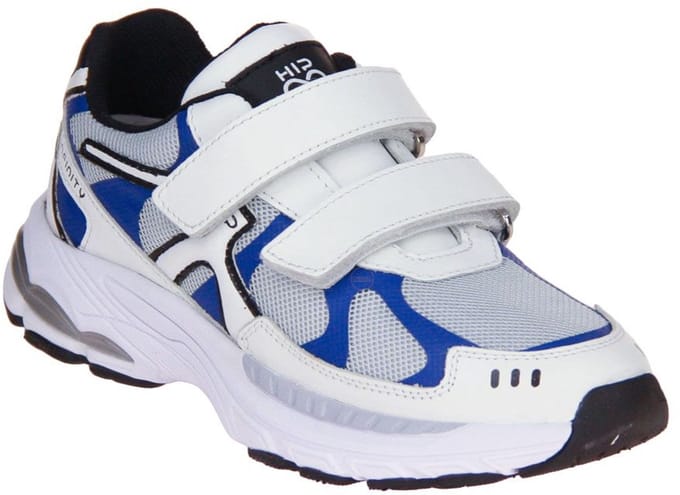 Hip Velcroschoen Wit-Blauw