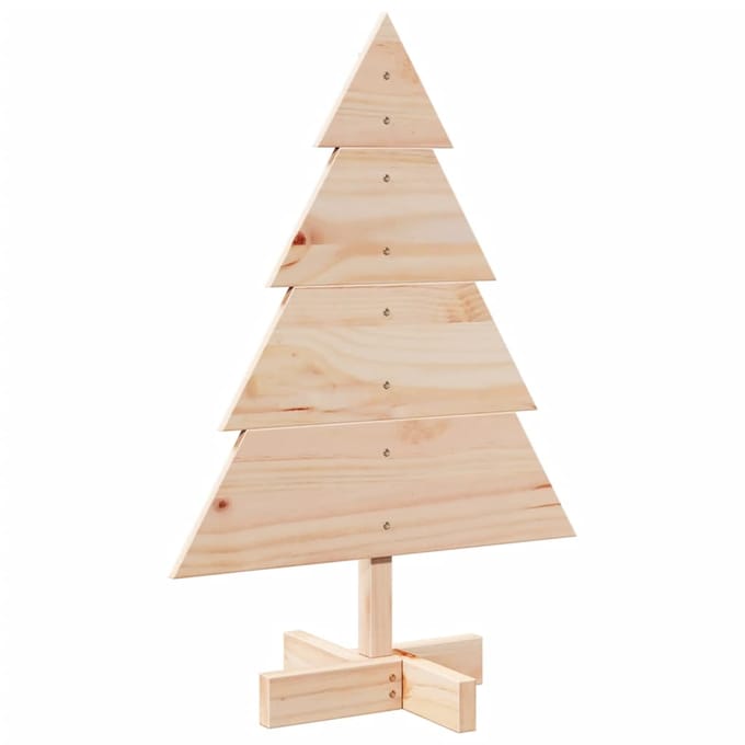 vidaXL - Kerstdecoratie - kerstboom - 70 - cm - massief - hout