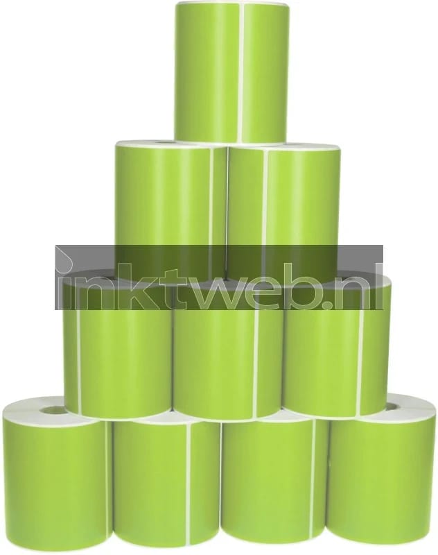 FLWR - Labels / Zebra 10-pack verzendetiketten / groen / Geschikt voor Zebra