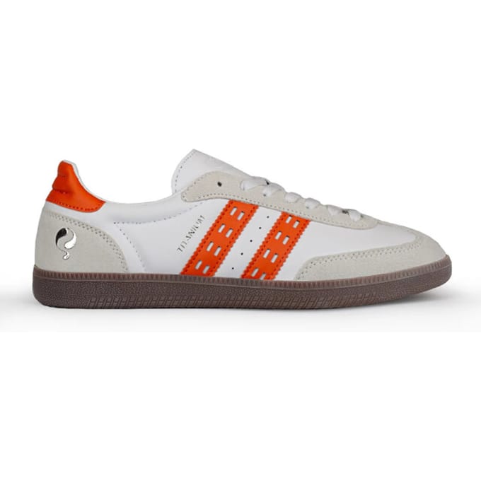 Heren Sneaker Titanium - Wit/Oranje