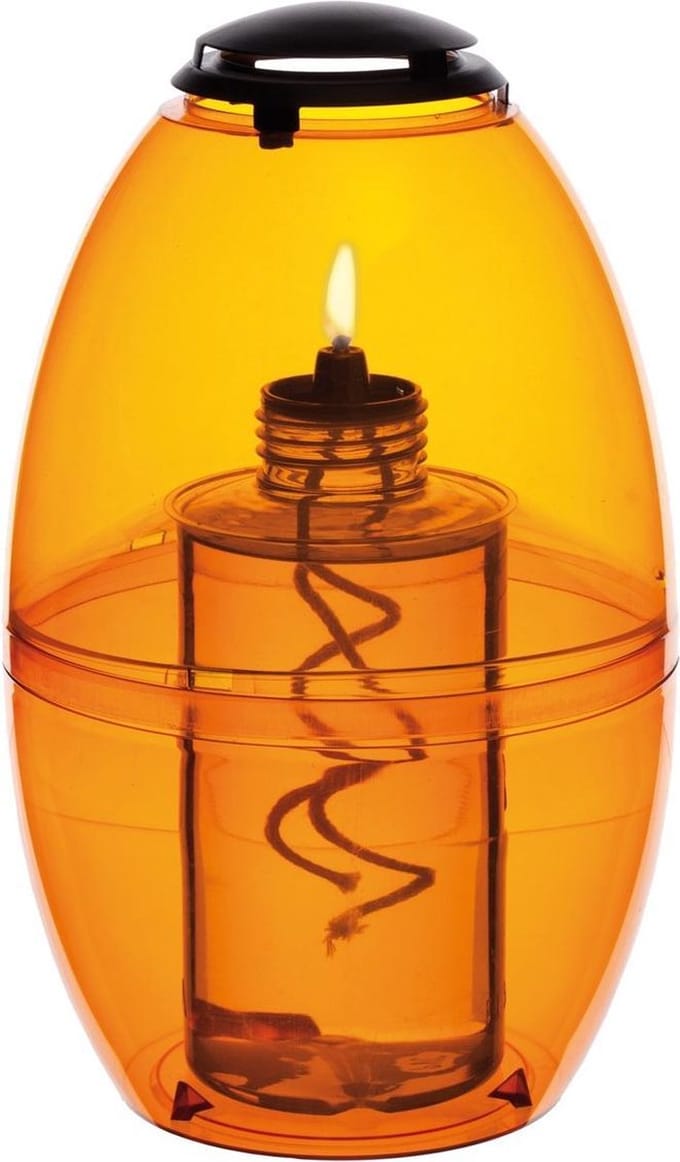 Moonlight Terraslamp Oranje starterspakket met vulling