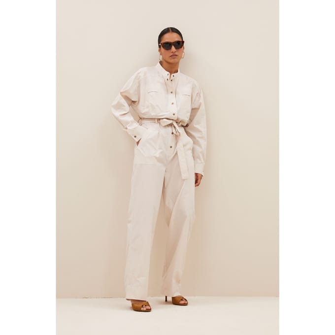 By-Bar Esra Poplin Suit Almond Größe: S | Jumpsuits Outlet | Damen | Braun