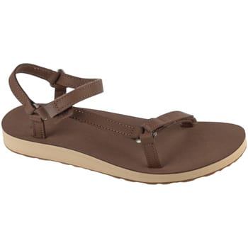 Teva Original Universal Slim  van leer Sandalen in Acorn voor Dames, Maat 36