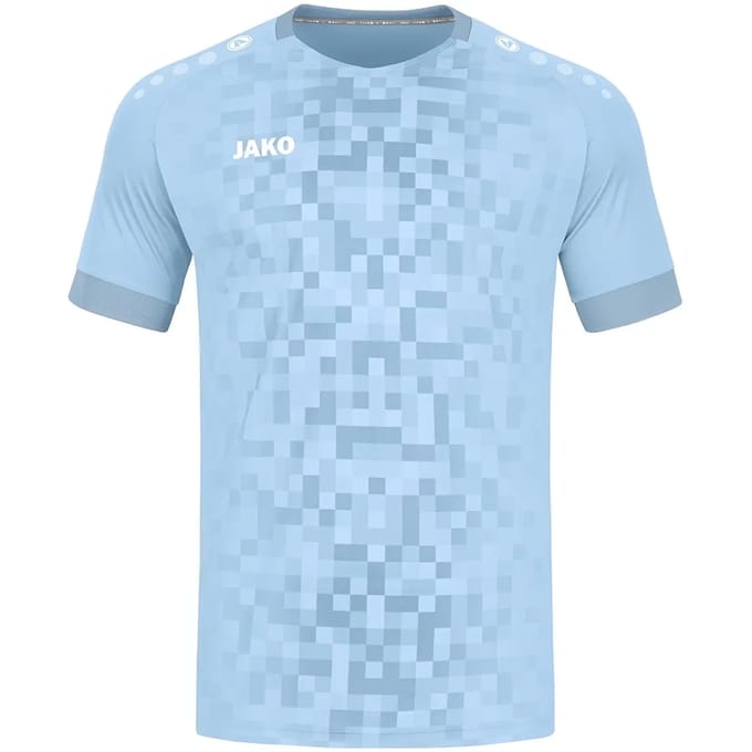 Jako Pixel Shirt Korte Mouw Heren - Zachtblauw | Maat: M