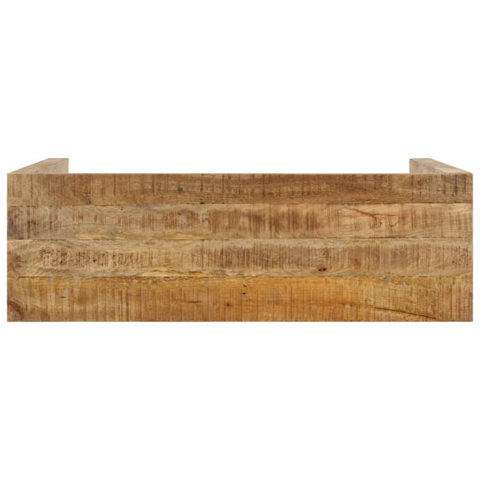 vidaXL - Wandtafel - 110x35x76 - cm - ruw - mangohout