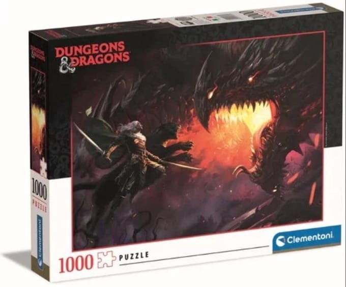 Clementoni - Puzzel - Dungeons and Dragons - Drizzt - 1000 stukjes