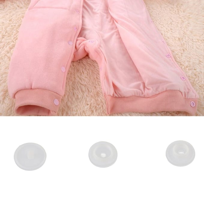 1000 Sets Onschadelijke Hars Drukknoop Set Kinderkleding Dekbedovertrek Knoop Geperst(Witte T3) wit