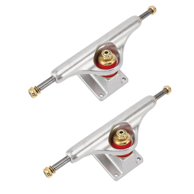 2 stuks 5.5in Holle Skateboard Trucks Aluminiumlegering Schokabsorberende Skateboard Bruggen gray