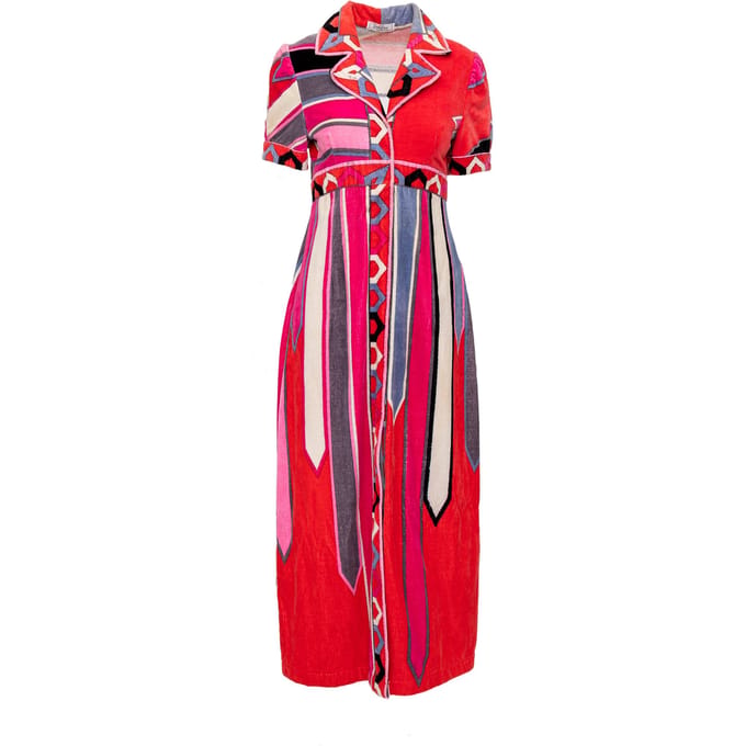 Emilio Pucci Fluwelen Jurk - '90s