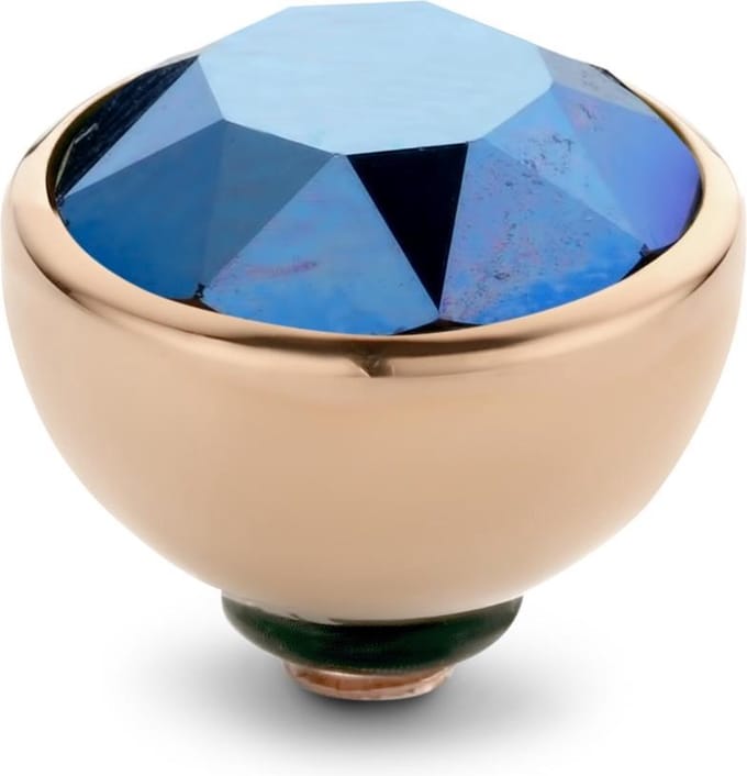 Melano Twisted Season CZ Steentje Crystal Metallic Blue Rosé