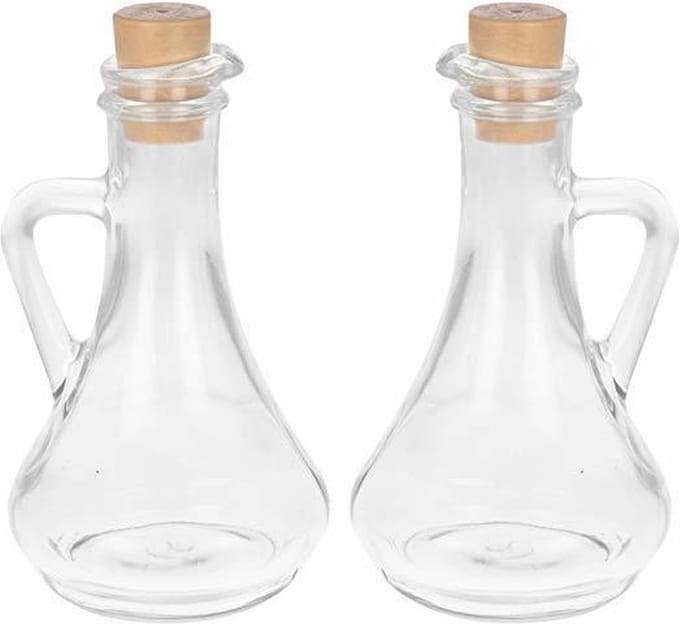 Olivia Olie- en Azijnset- Handvat - Glas - 2st - 260ml