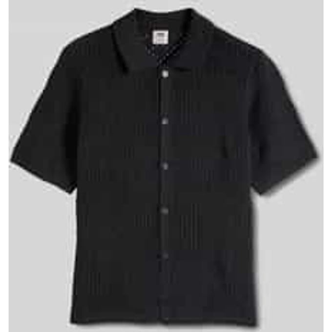 Levi's Gebreid Shirt Met Korte Mouwen Voor In De Kampeerstijl, Zwart