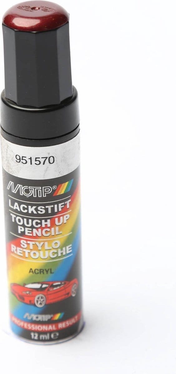 Motip 951570 - Auto lakstift - Rood Metallic - 12 ml