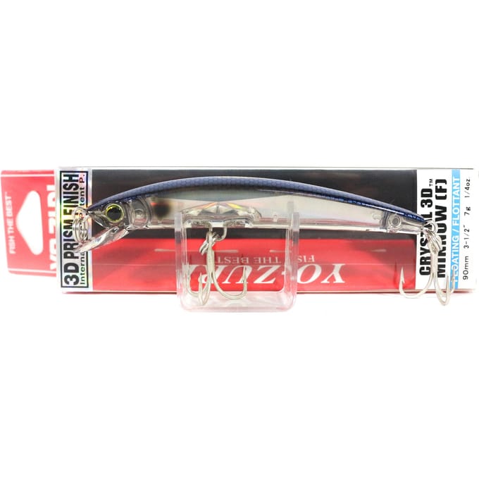 Yo Zuri 3D Crystal Minnow 90 mm Drijvend Kunstaas F1145-B (5457)
