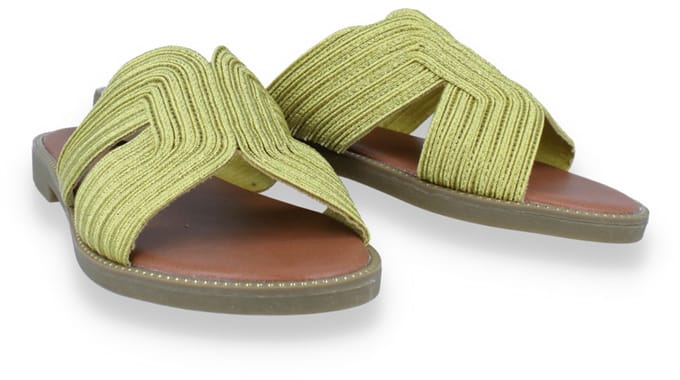 Mode-mania Dames Slipper | Geel | Maat: 40