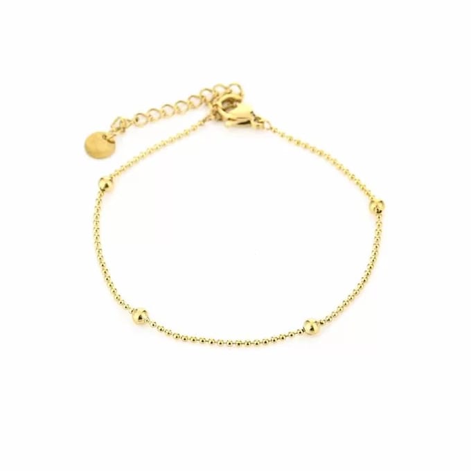 Bijoutheek Armband (sieraad) Balls Klein En Groot Gold