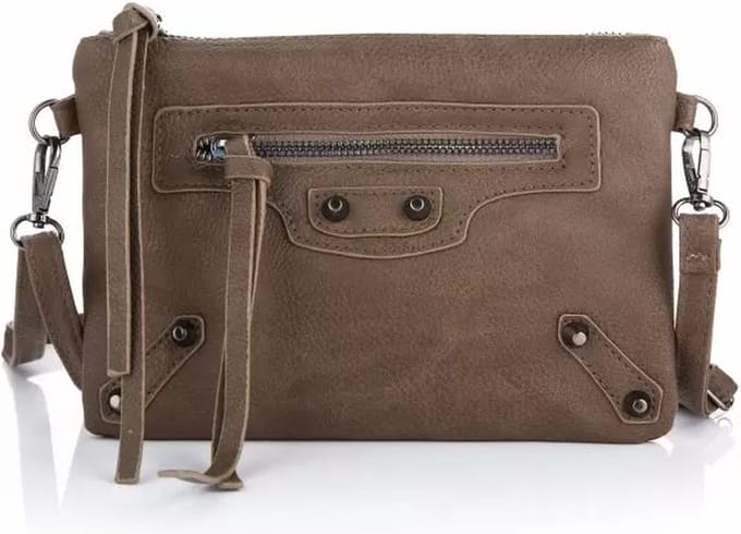 Bijoutheek Tas Studs Khaki
