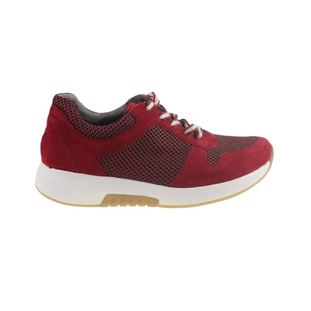 Gabor rollingsoft sensitive 76.946.48 - dames rollende wandelsneaker - Rood - maat 37.5 (EU) 4.5 (UK)