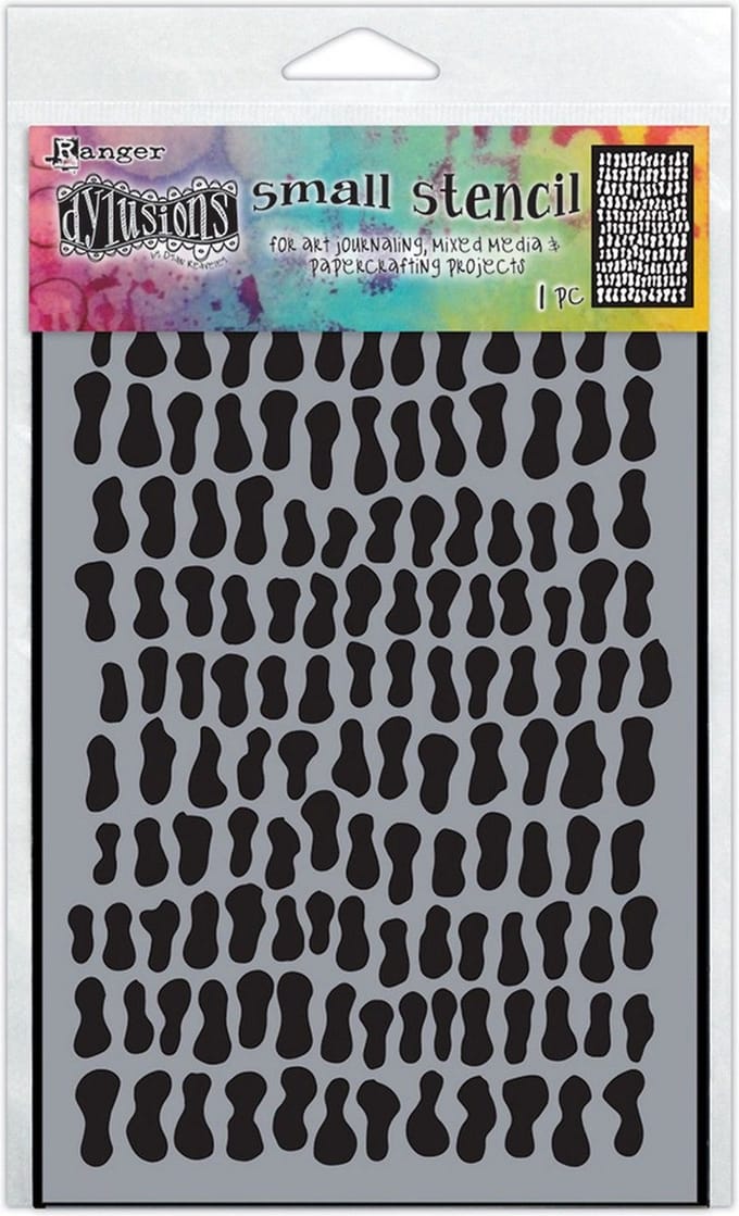 Dylusions stencil small - Golden nuggets