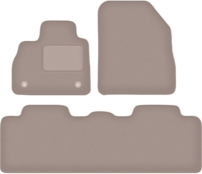 Beige veloursmatten voor: Renault Espace V minivan (2015-)