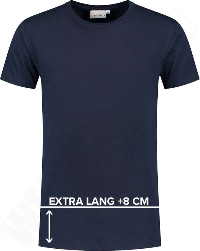 Santino T-shirt extra lang Jace plus