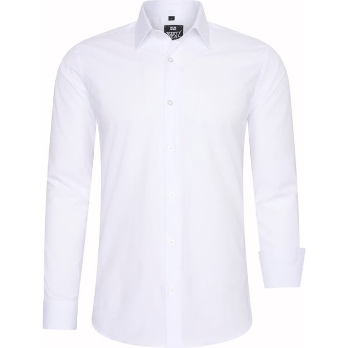 Rusty Neal Overhemden Overhemd Slim Fit Wit