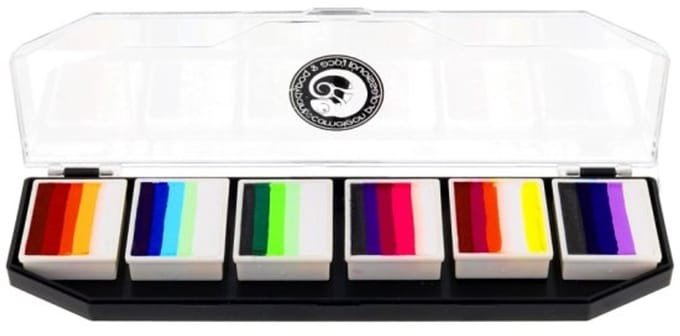 Cameleon - Splitcake - Colorblock palet - Sokkertantes Bohemian - Schmink - Carnaval - Vasteloavend