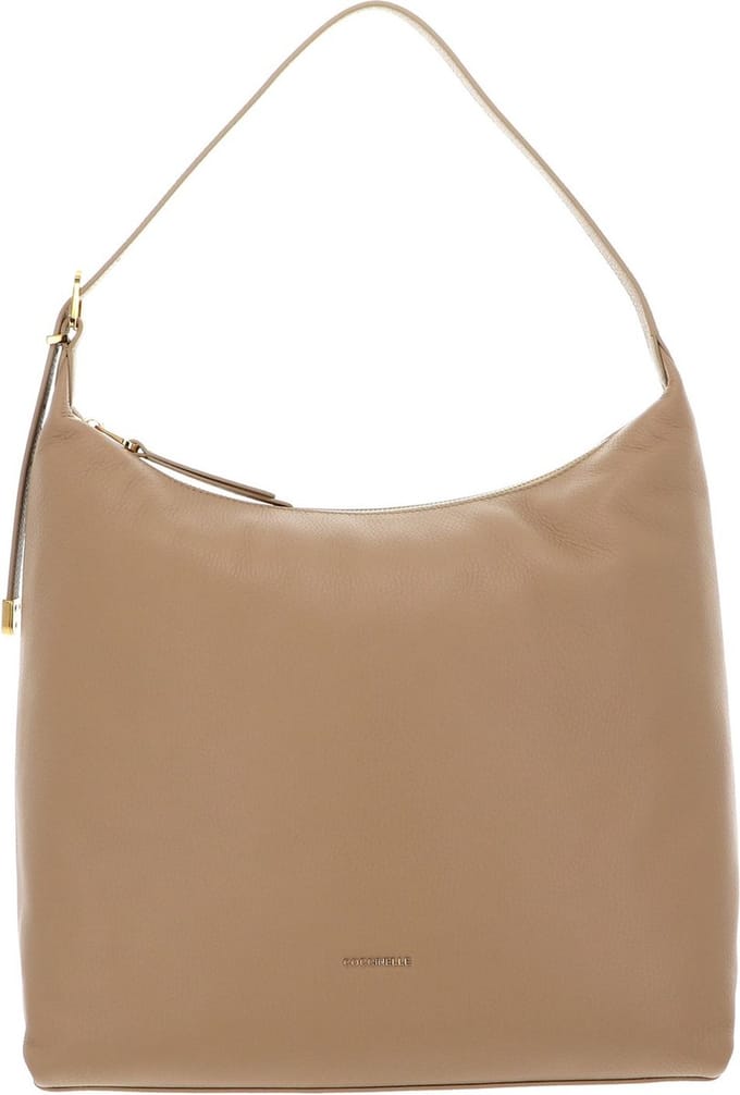 COCCINELLE Leren Schoudertas Coccinelle Gleen Handbag Fresh Beige