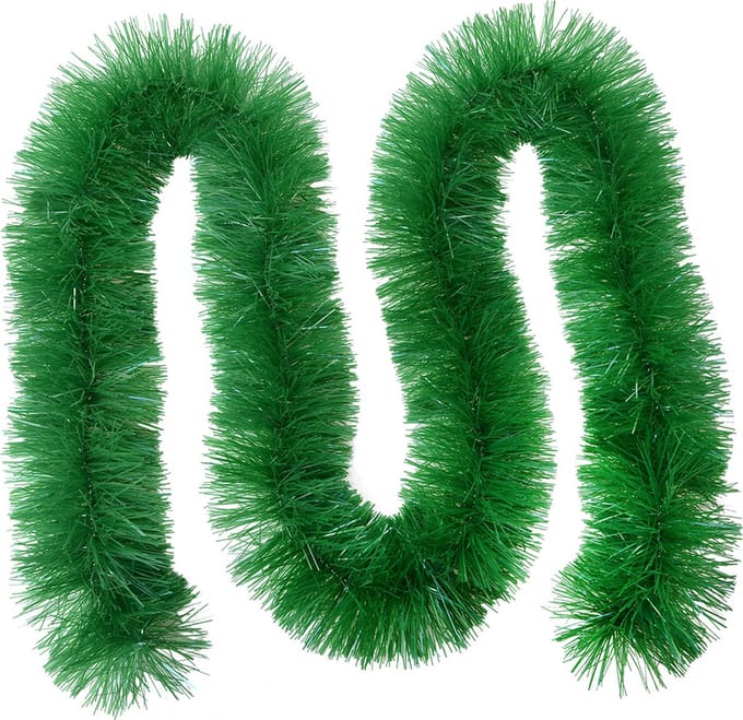 Clayre & Eef Kerstslinger Guirlande 200 cm Groen Kunststof
