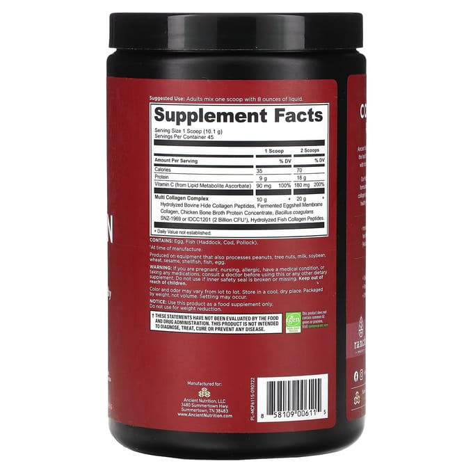 Protéine Multi-Collagène, 16 oz (454,5 g)