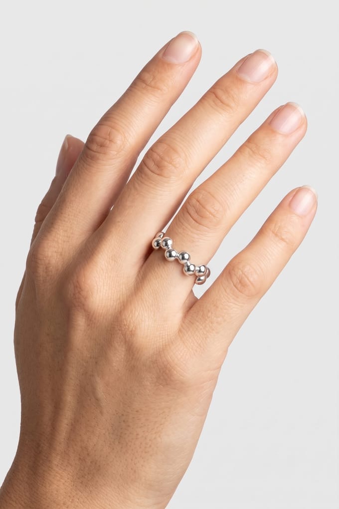 PURELEI Terra Ring Silver Größe: OS | Ringe Outlet | Damen | Grau