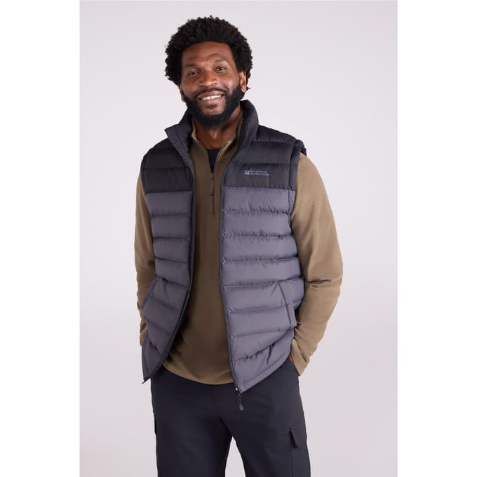 Mountain Warehouse Heren Seasons II gewatteerd gilet (Donkergrijs)