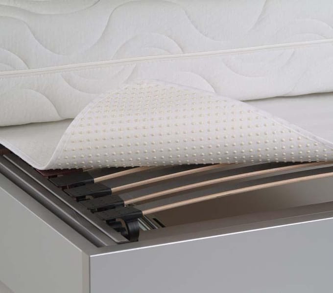 Noppen matras Wit - Lits-jumeaux (180x220 cm)