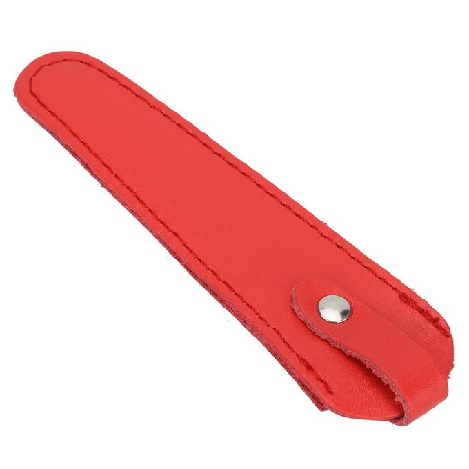Sac à ciseaux professionnel en cuir PU, porte-ciseaux portable, étui de rangement pour ciseaux, outil de coiffure Red rouge