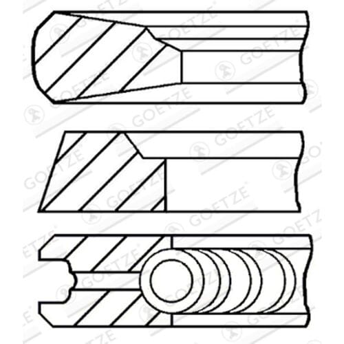 Goetze Engine Zuigerveren set GOETZE 08-143600-10